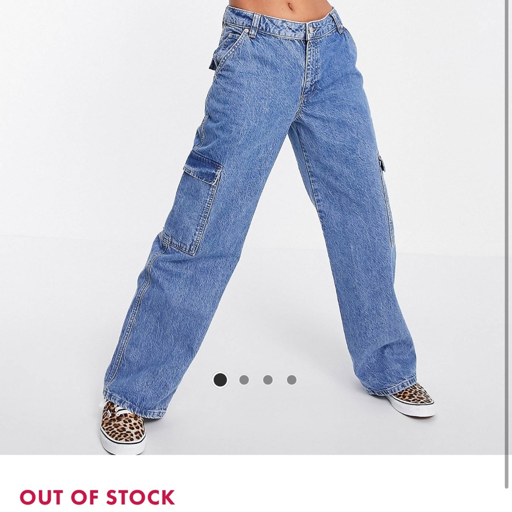 ASOS W36L32 cargo wide leg jeans never worn